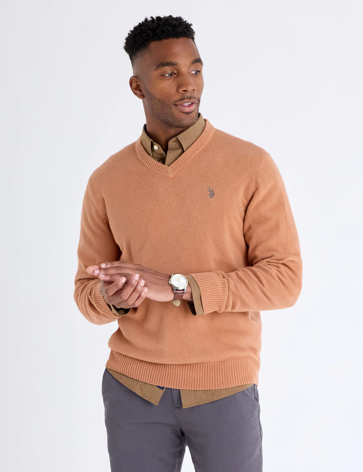 SOLID V-NECK SWEATER - Image 6