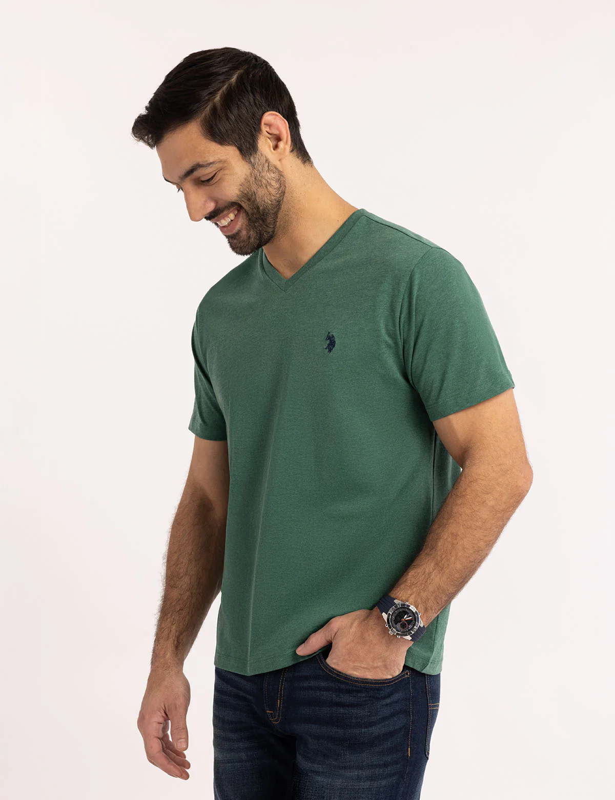 SOLID V-NECK T-SHIRT - Image 33