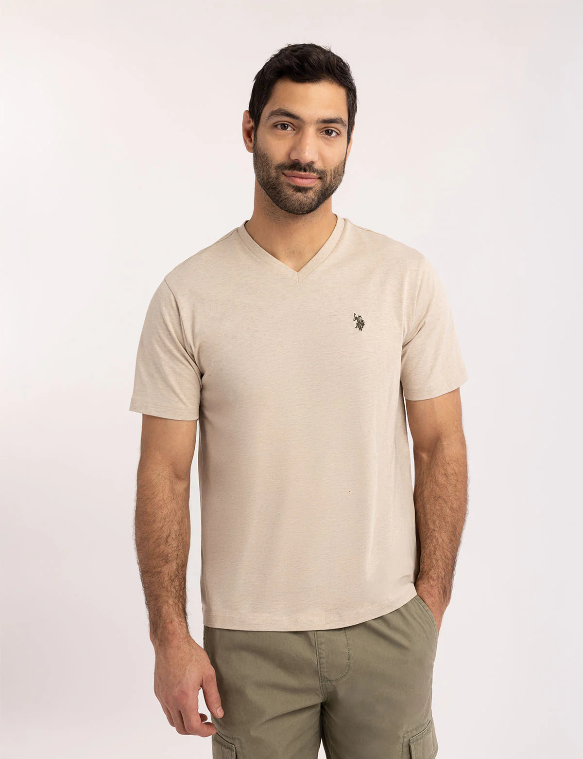 SOLID V-NECK T-SHIRT - Image 40