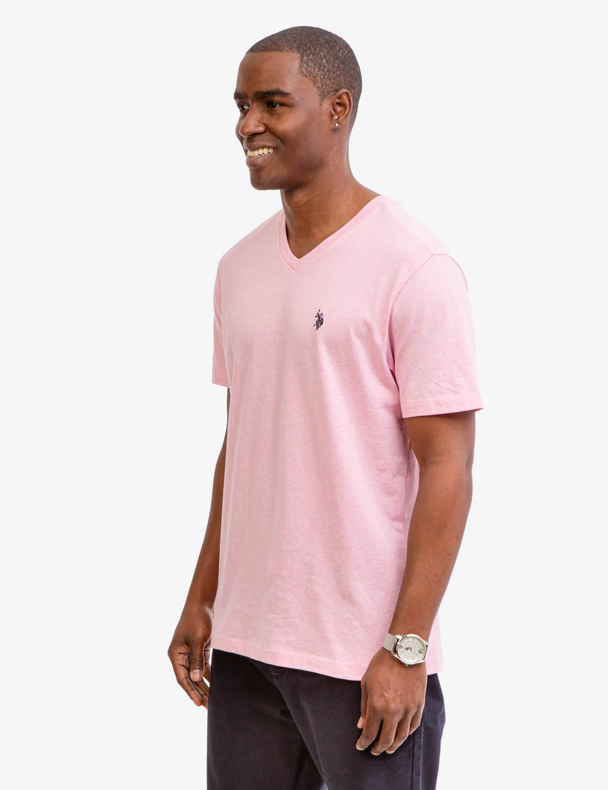 SOLID V-NECK T-SHIRT - Image 3