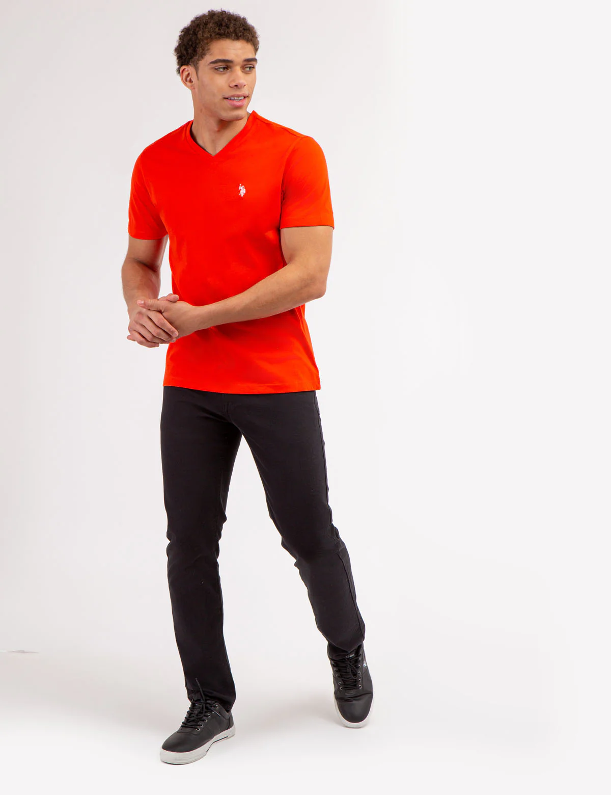 SOLID V-NECK T-SHIRT - Image 2