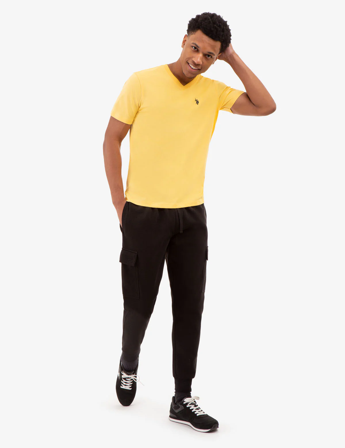 SOLID V-NECK T-SHIRT - Image 2