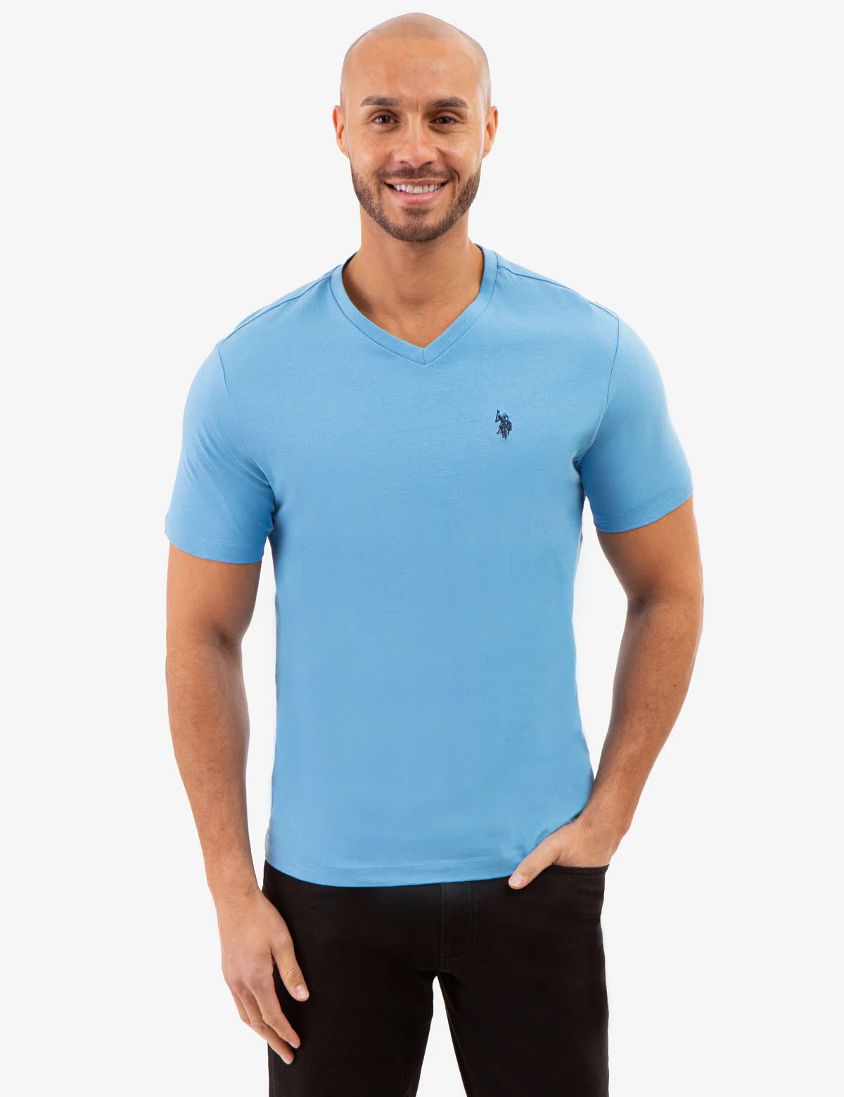 SOLID V-NECK T-SHIRT - Image 6