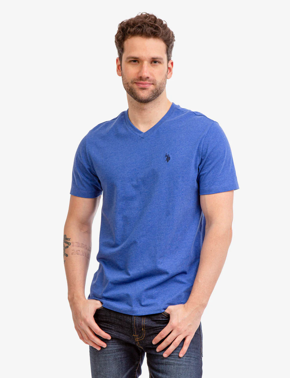 SOLID V-NECK T-SHIRT