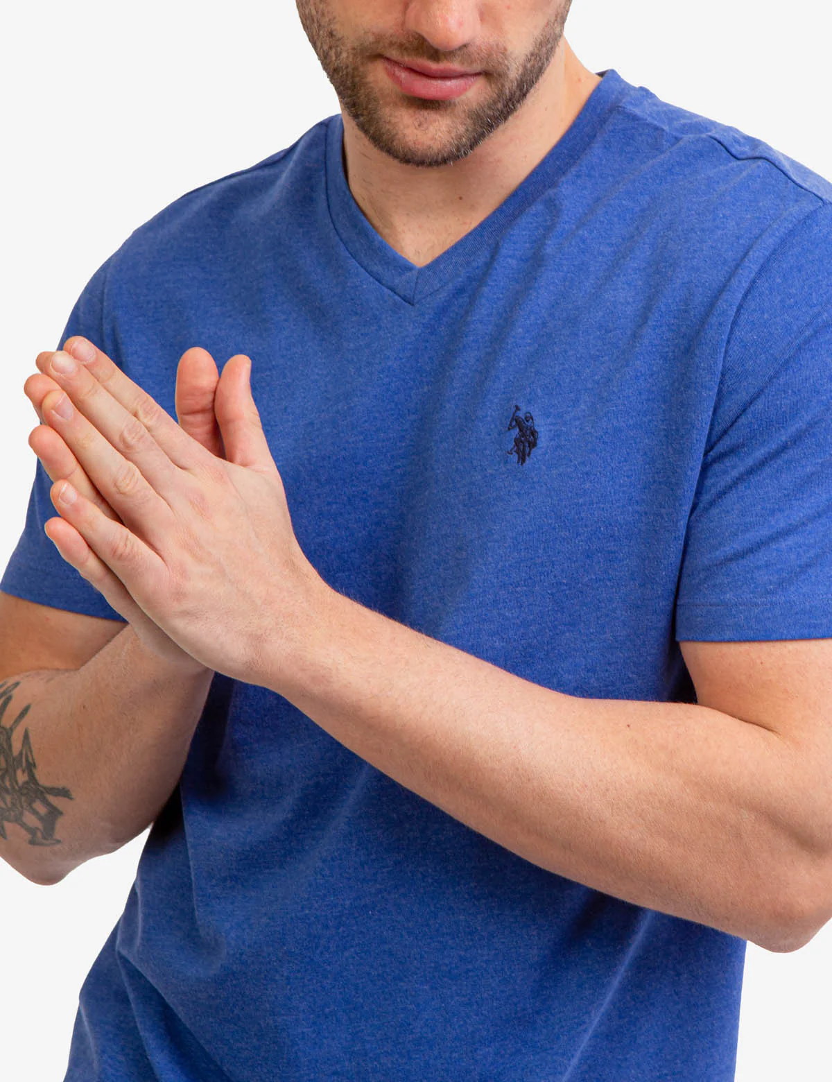 SOLID V-NECK T-SHIRT - Image 2