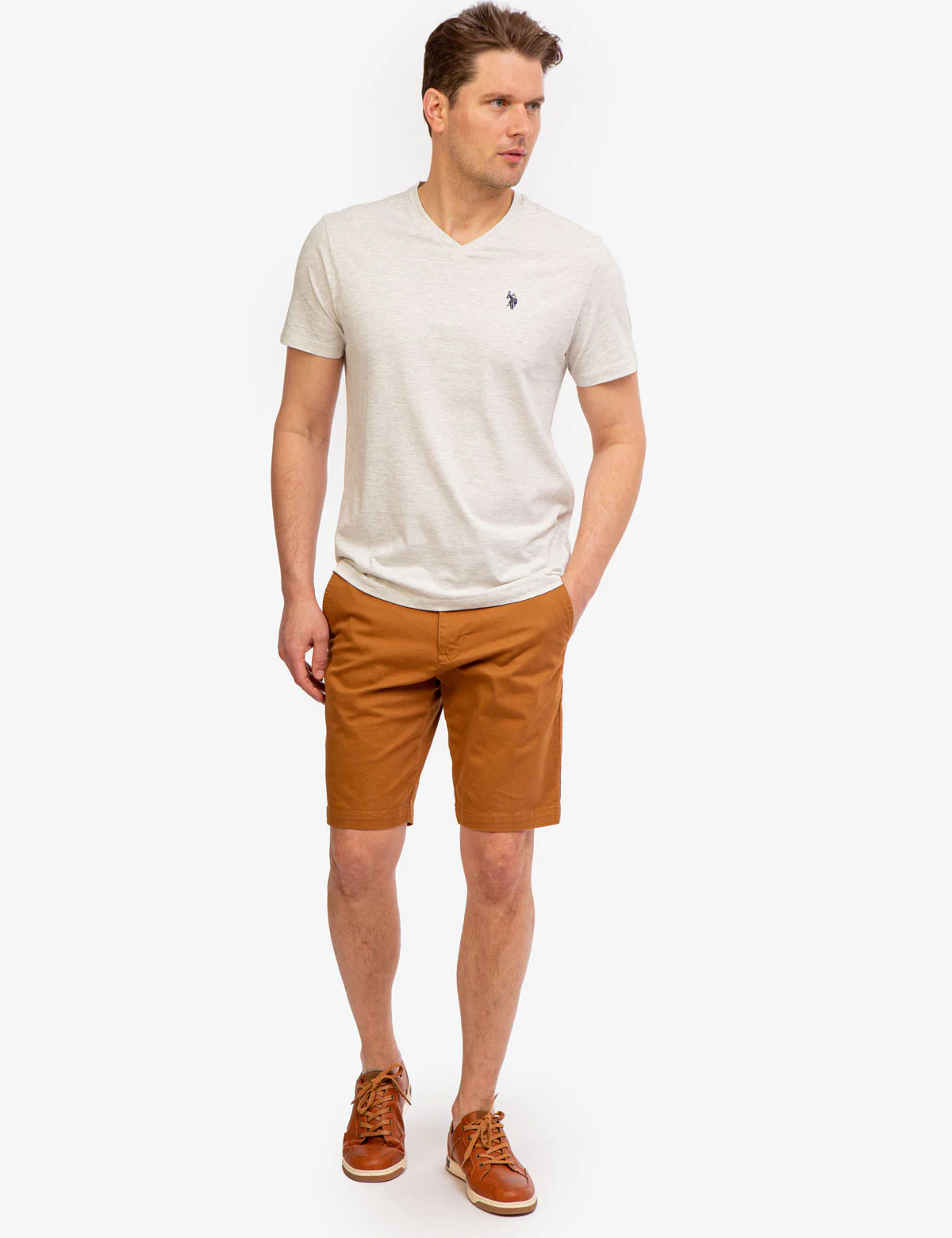 SOLID V-NECK T-SHIRT - Image 20