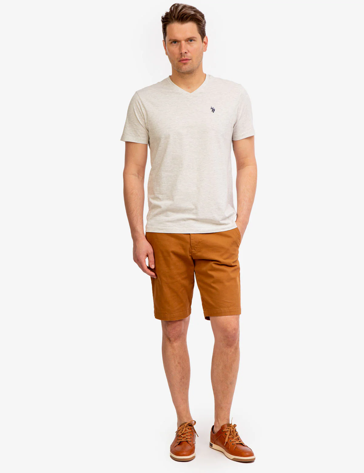 SOLID V-NECK T-SHIRT - Image 23