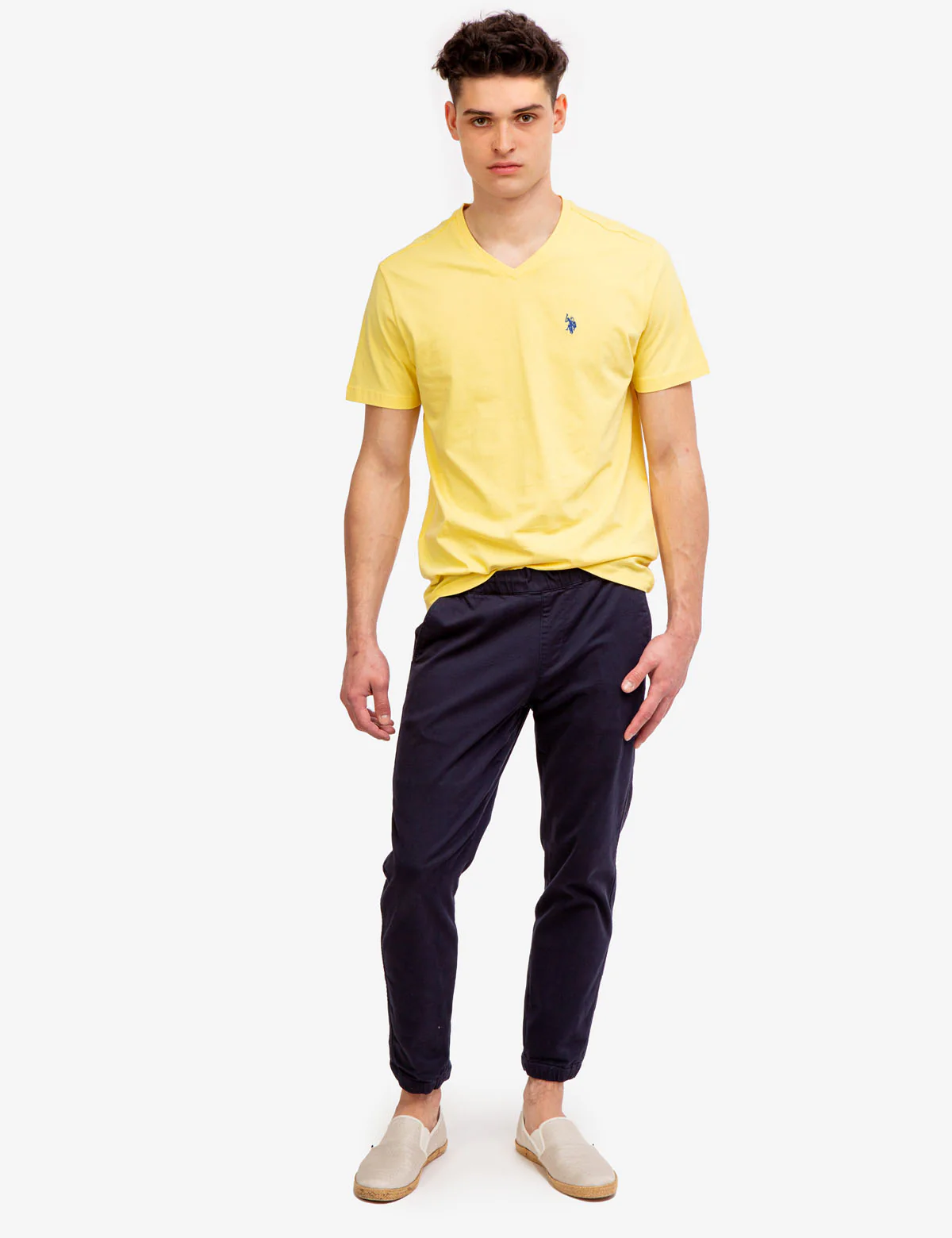 SOLID V-NECK T-SHIRT - Image 26