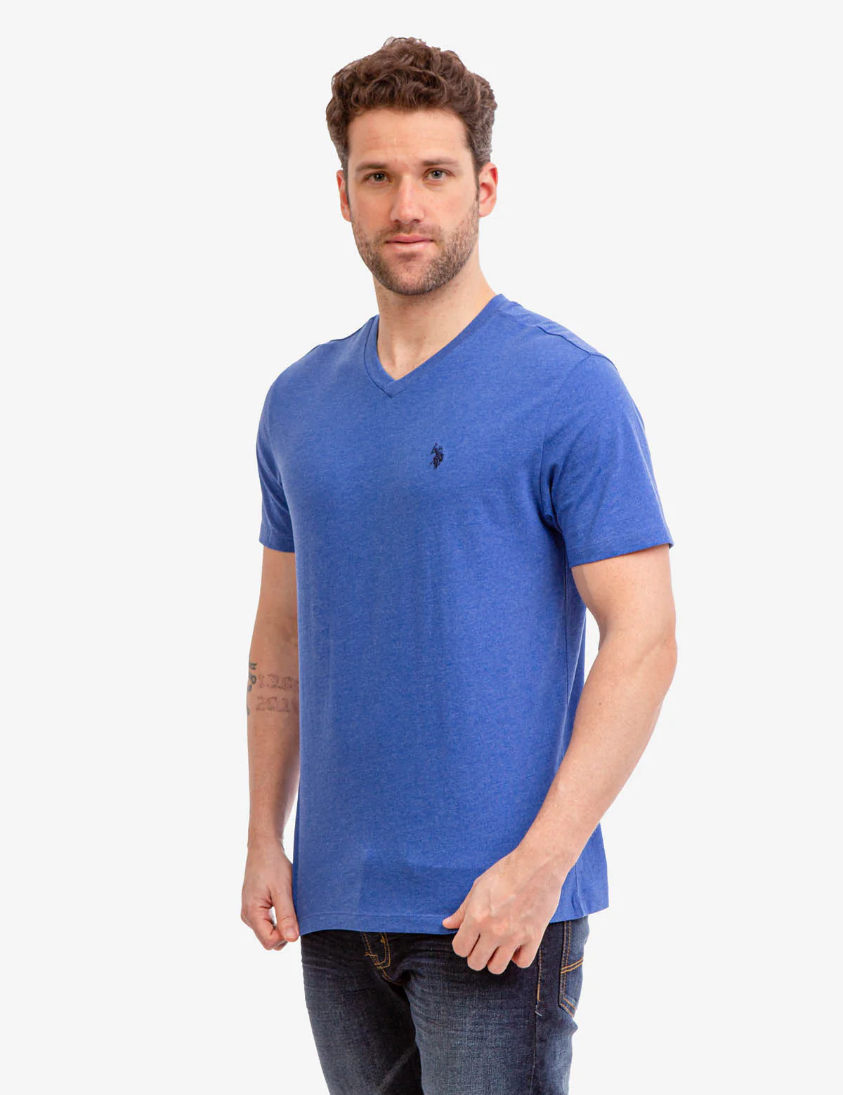 SOLID V-NECK T-SHIRT - Image 3