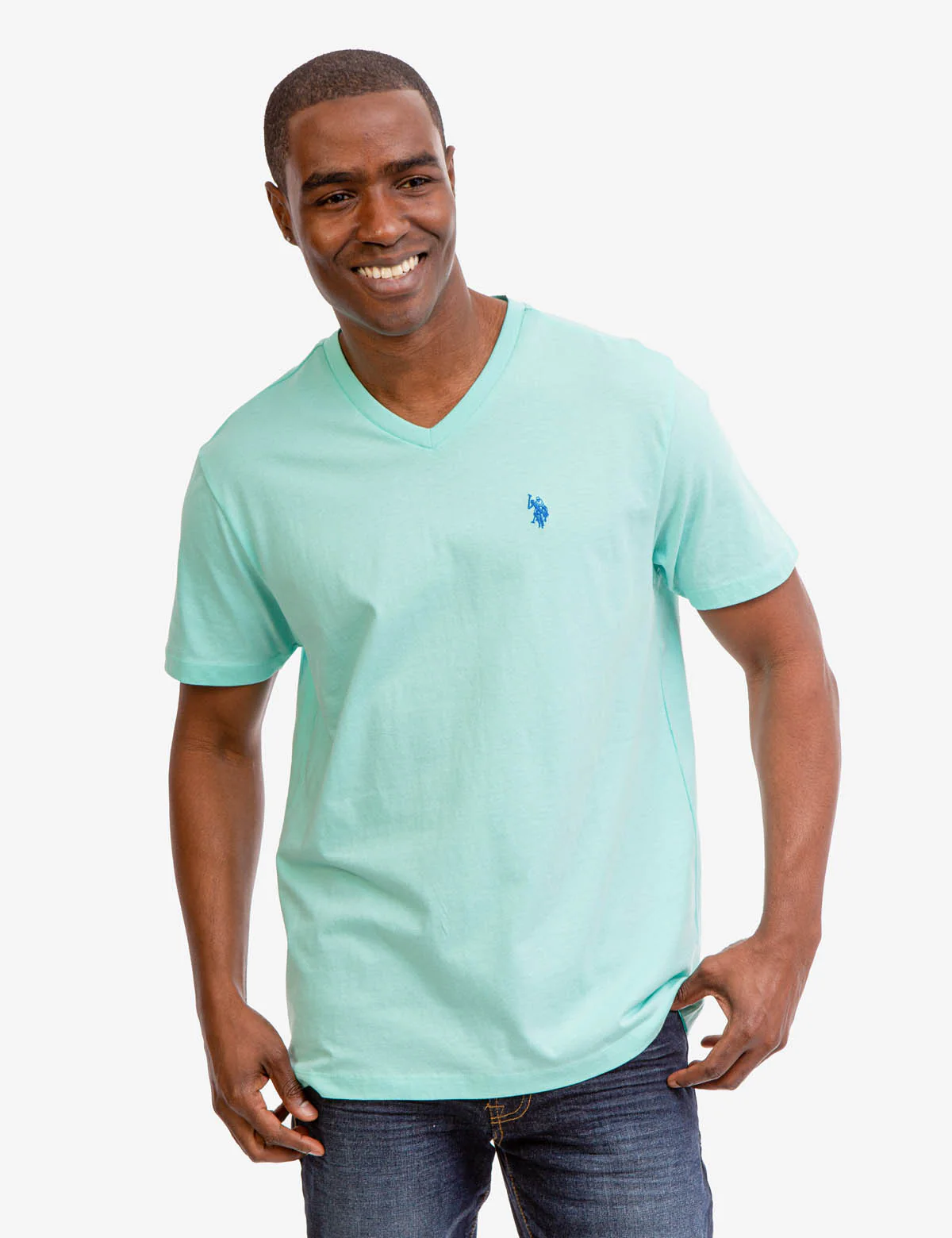 SOLID V-NECK T-SHIRT - Image 5