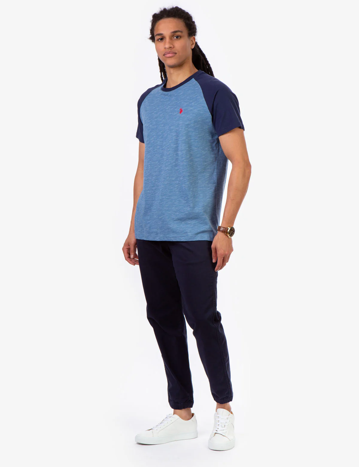 SPACE DYE CREW NECK T-SHIRT - Image 2