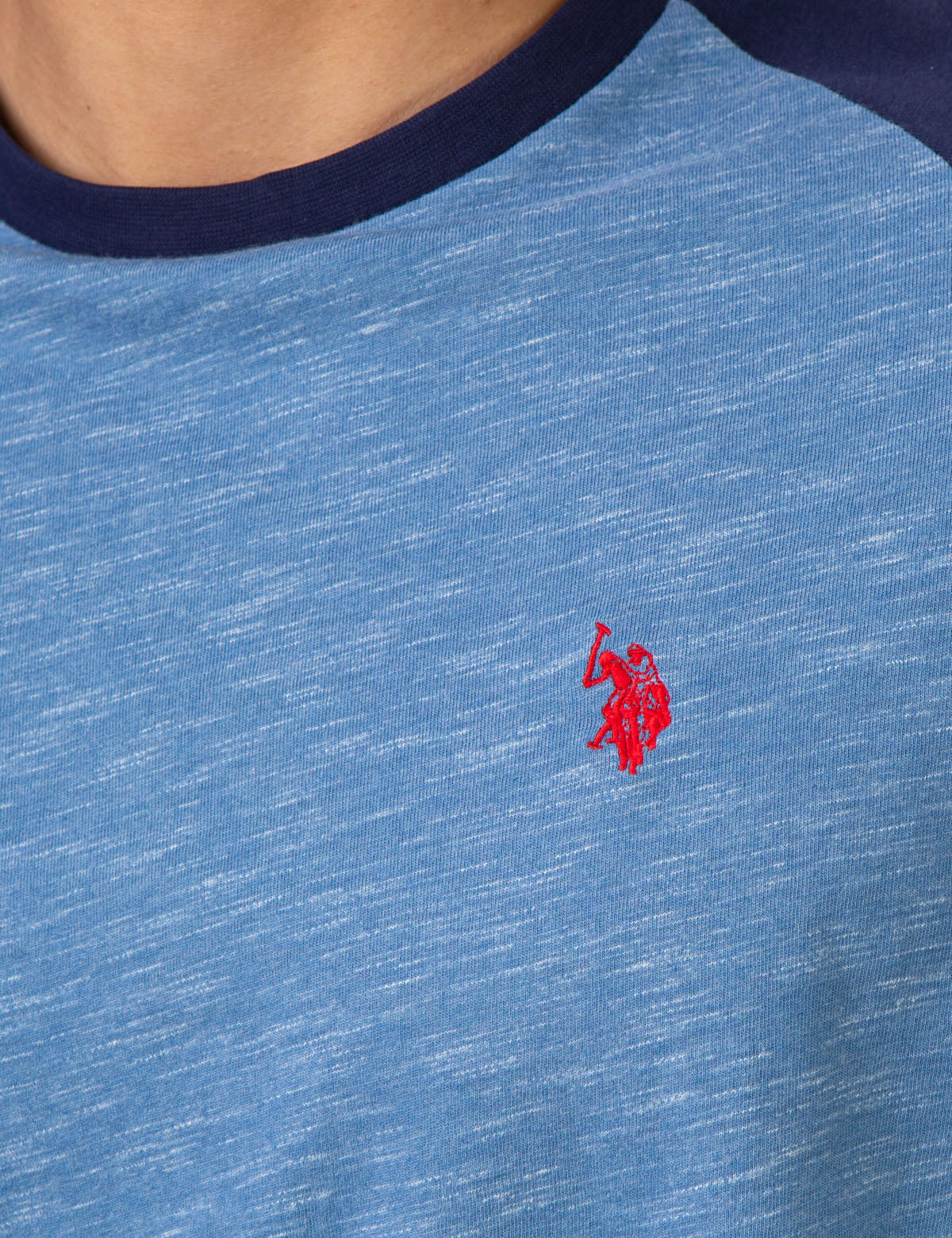 SPACE DYE CREW NECK T-SHIRT - Image 4