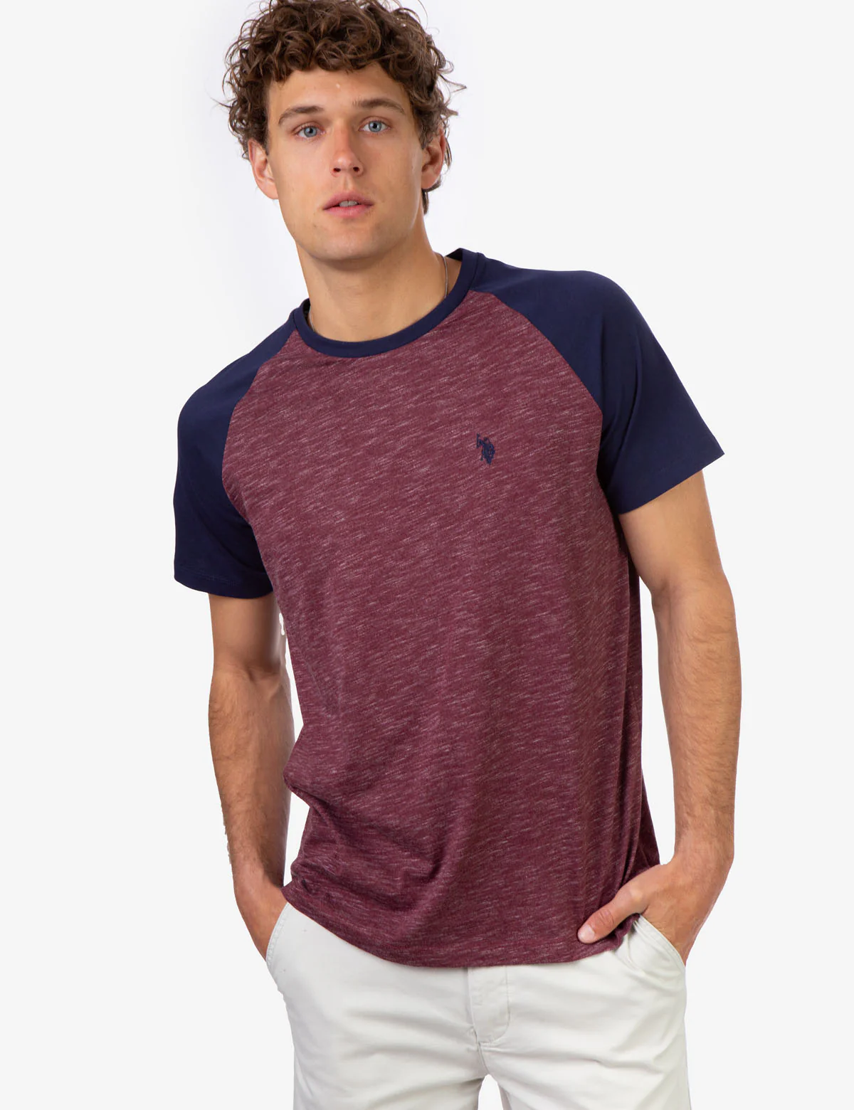 SPACE DYE CREW NECK T-SHIRT - Image 6