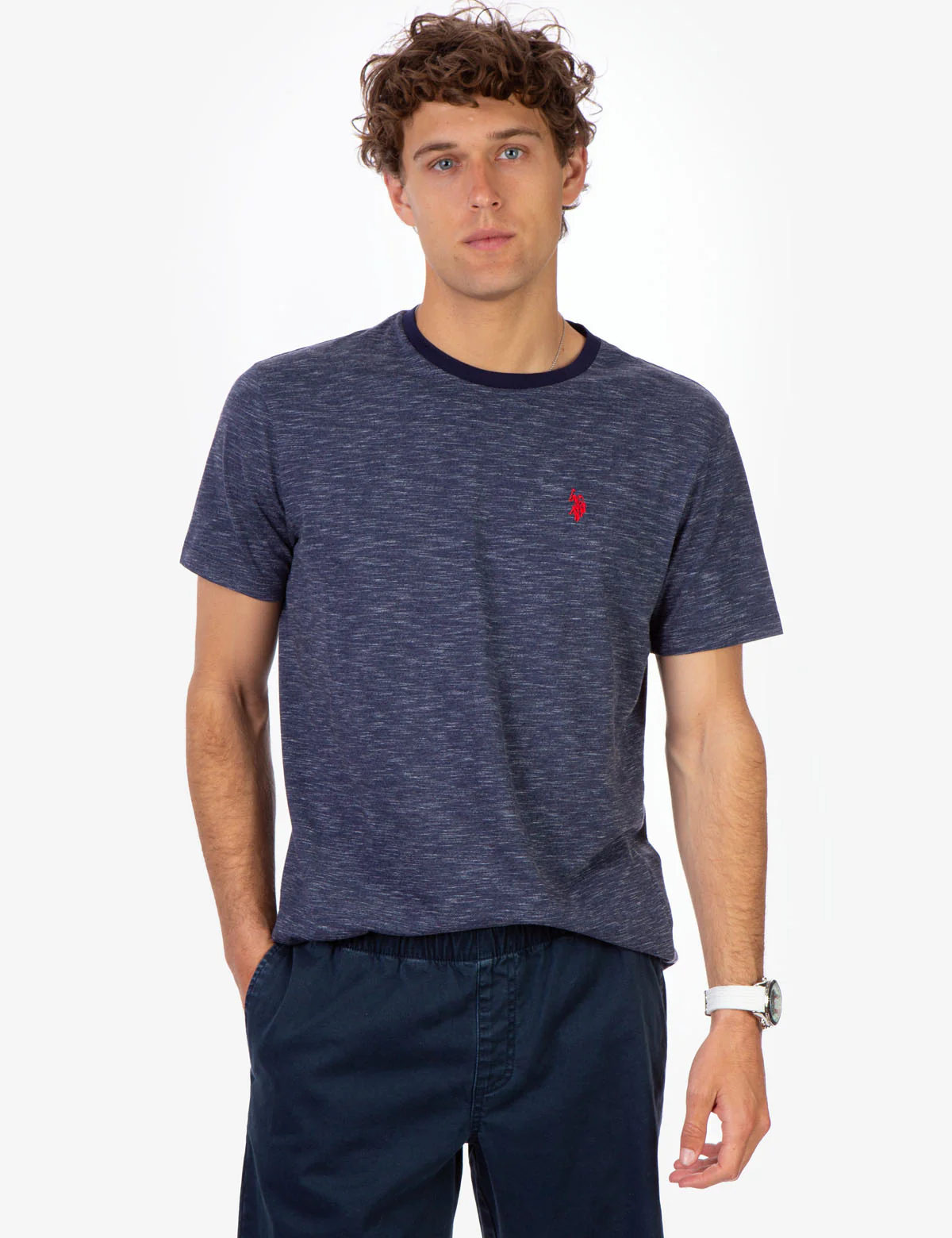 SPACE DYE CREW NECK T-SHIRT - Image 10