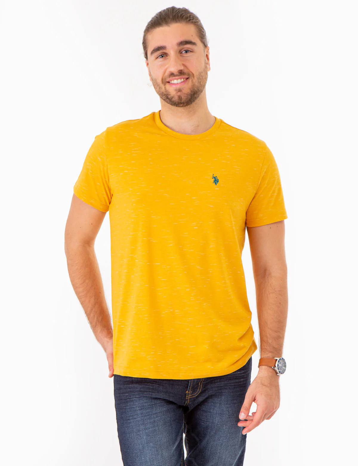 SPACE DYE CREW NECK T-SHIRT - Image 12