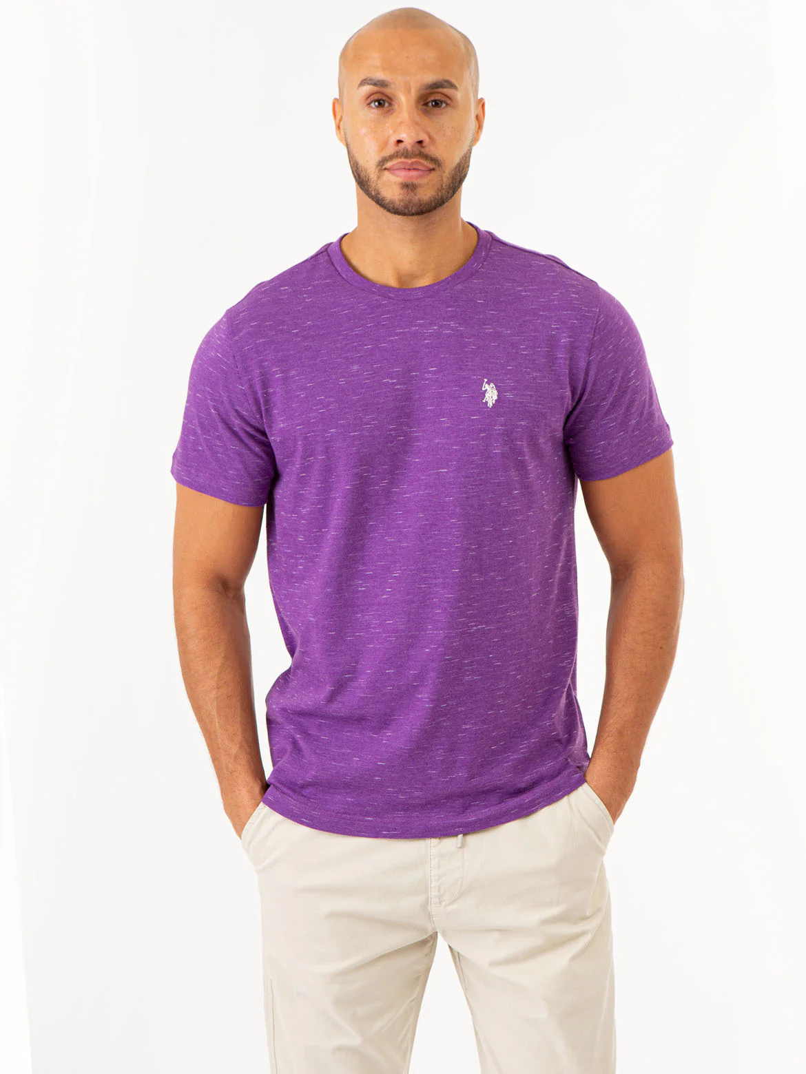 SPACE DYE CREW NECK T-SHIRT - Image 20
