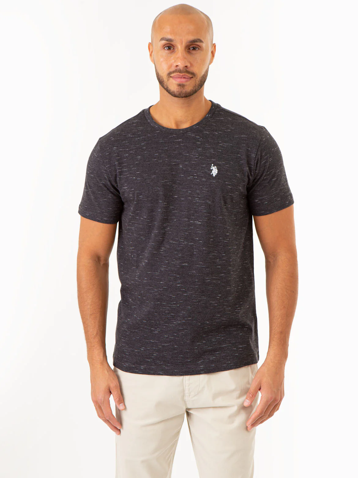 SPACE DYE CREW NECK T-SHIRT - Image 4