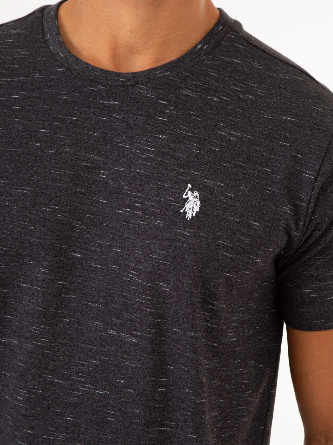 SPACE DYE CREW NECK T-SHIRT - Image 6