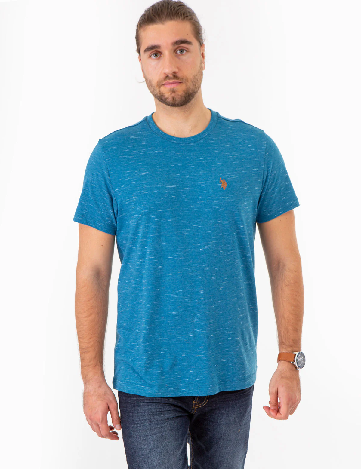 SPACE DYE CREW NECK T-SHIRT - Image 8