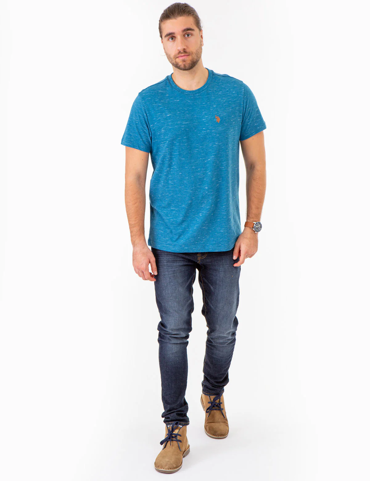 SPACE DYE CREW NECK T-SHIRT - Image 9