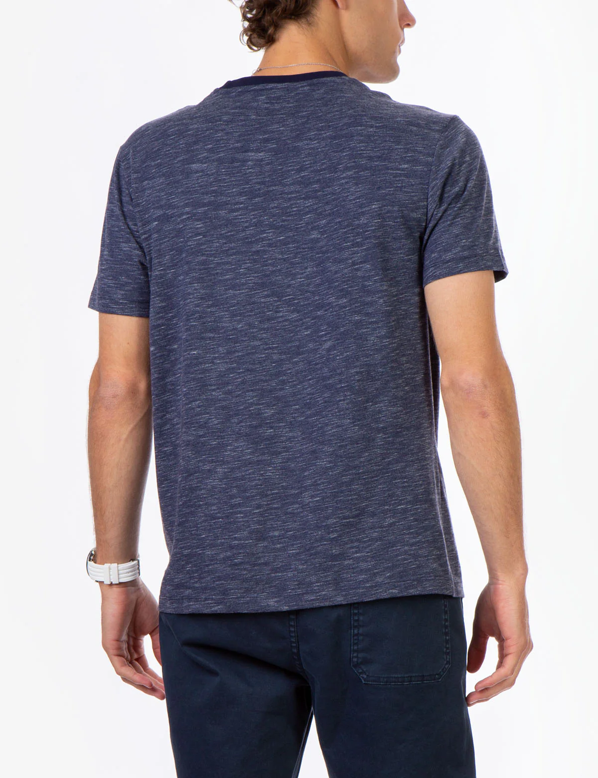 SPACE DYE CREW NECK T-SHIRT - Image 9