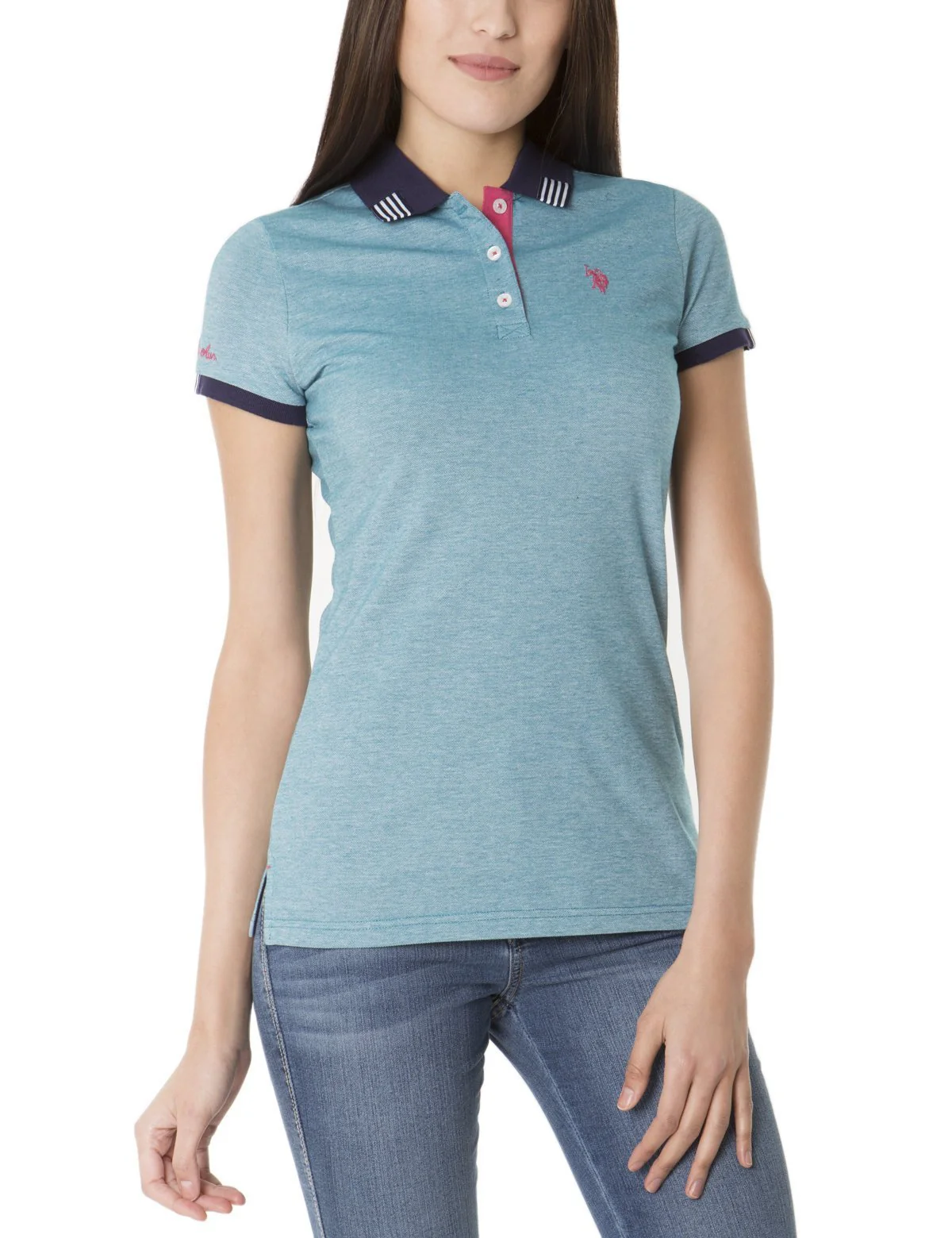 Space Dye Design Polo Shirt - Image 5