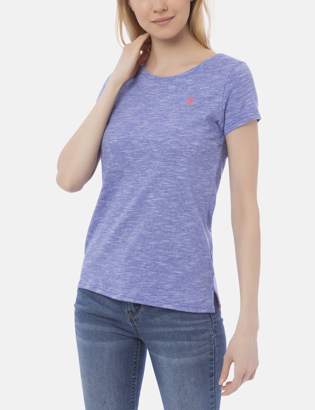 SPACE DYE SLUB JERSEY T-SHIRT - Image 3