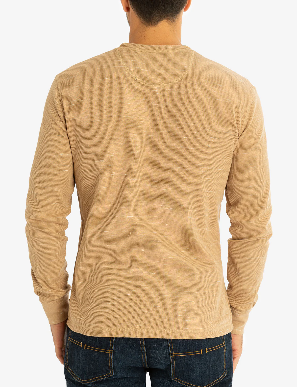 SPACE DYE THERMAL HENLEY - Image 5