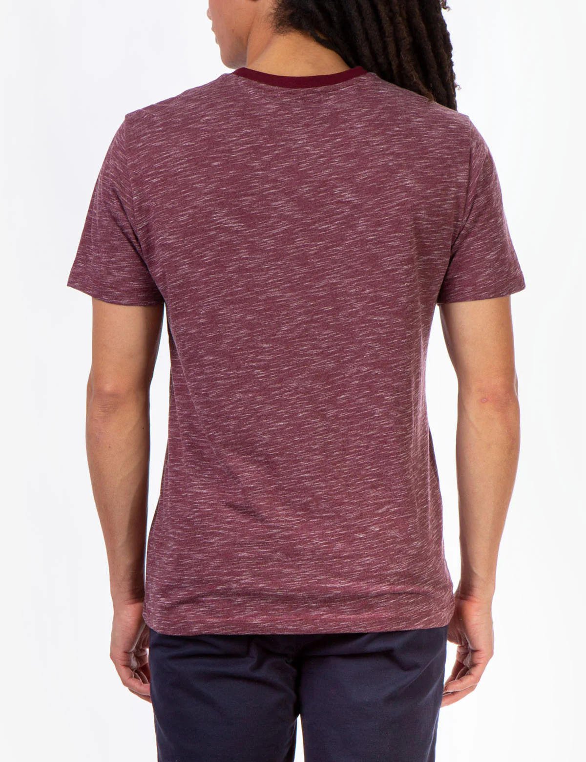 SPACE DYE V-NECK T-SHIRT - Image 4