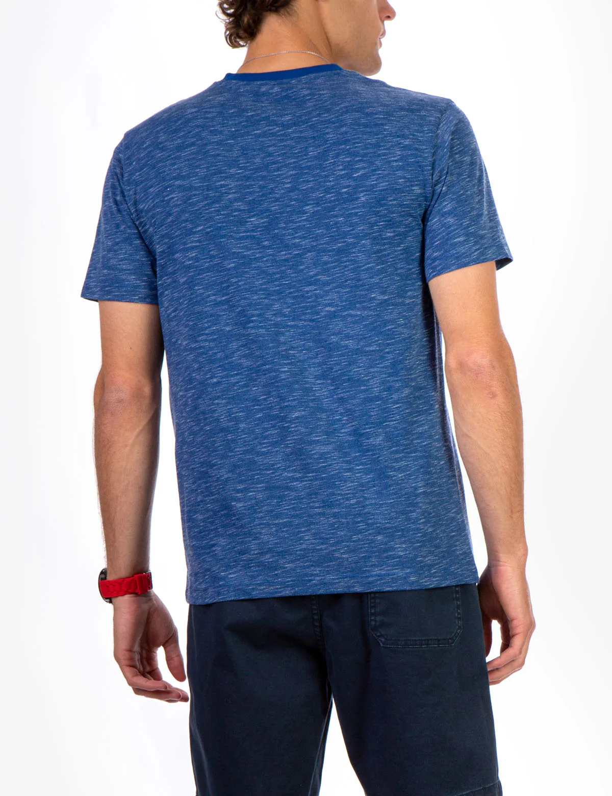 SPACE DYE V-NECK T-SHIRT - Image 9