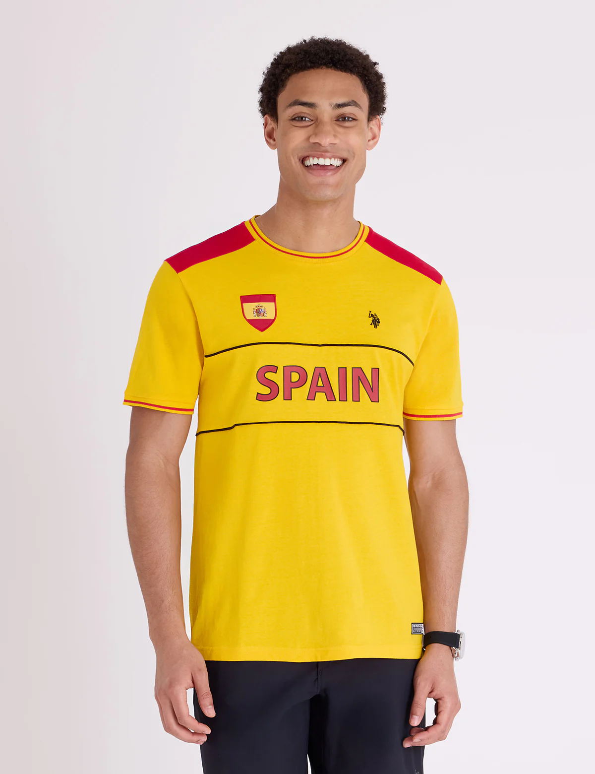 SPAIN SHIELD KNIT COLORBLOCK T-SHIRT - Image 2