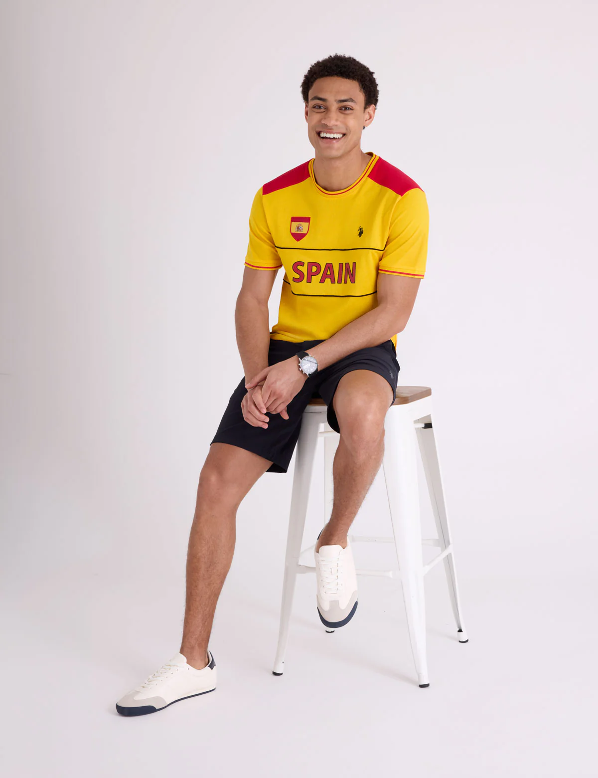 SPAIN SHIELD KNIT COLORBLOCK T-SHIRT - Image 6