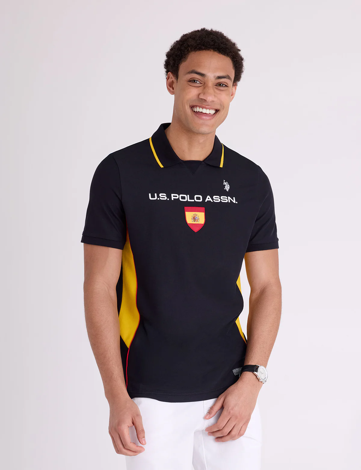 SPAIN SHIELD PERFORMANCE PIQUE POLO SHIRT - Image 5