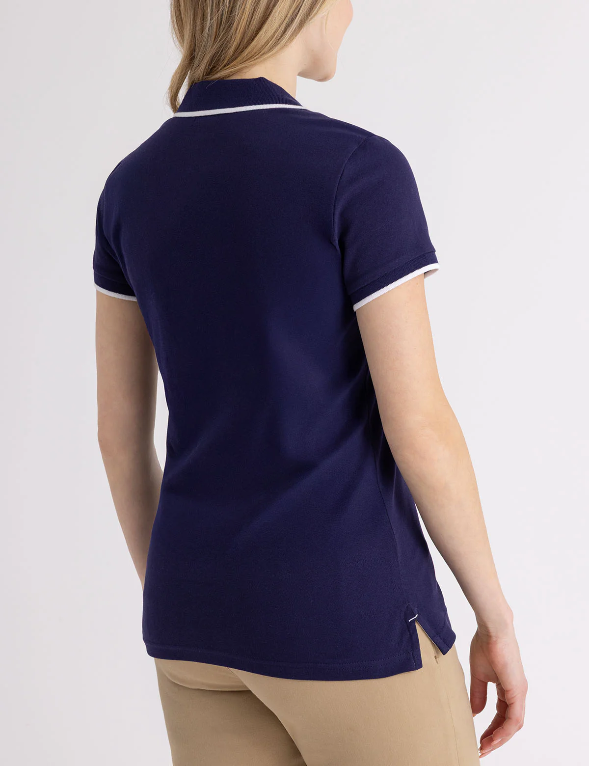 SPLIT NECK AMERICANA TRIM POLO SHIRT - Image 3