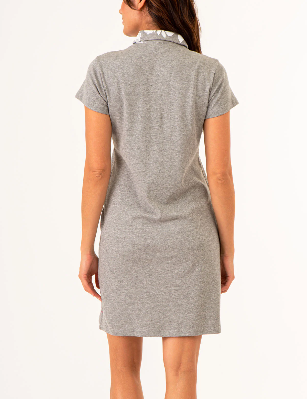 SPLIT NECK FLORAL COLLAR POLO DRESS - Image 12