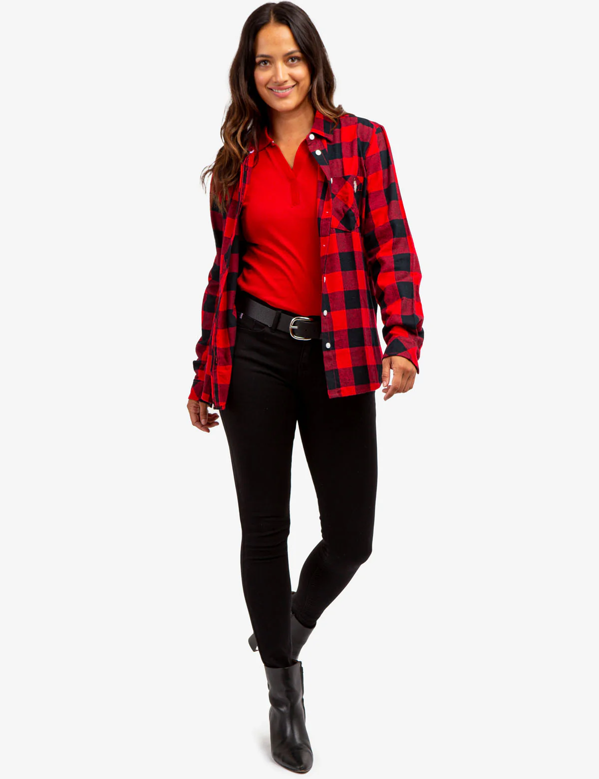 SPLIT NECK RIBBED LONG SLEEVE POLO SHIRT - Image 18