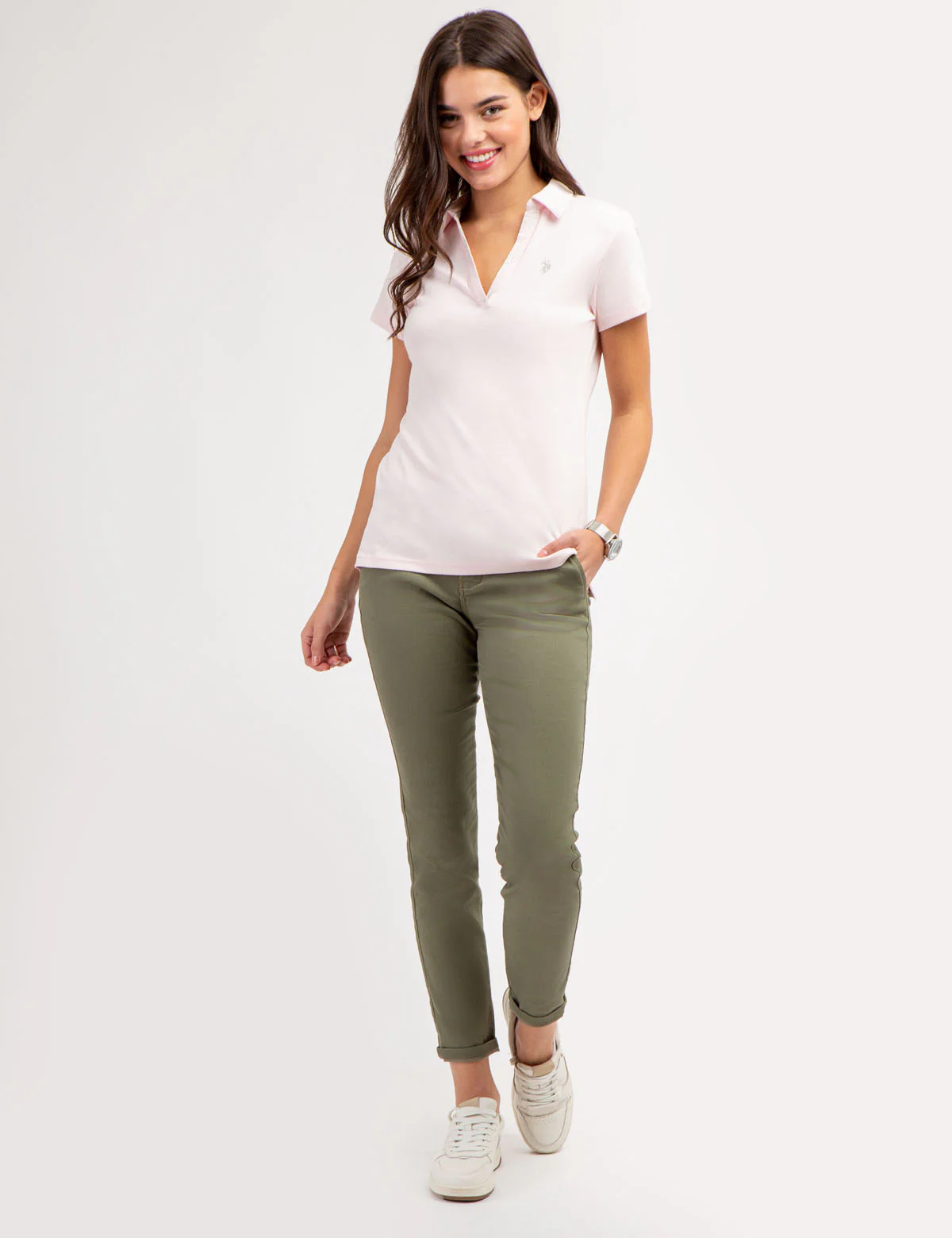 SPLIT NECK ROSE PRINT POLO SHIRT - Image 5