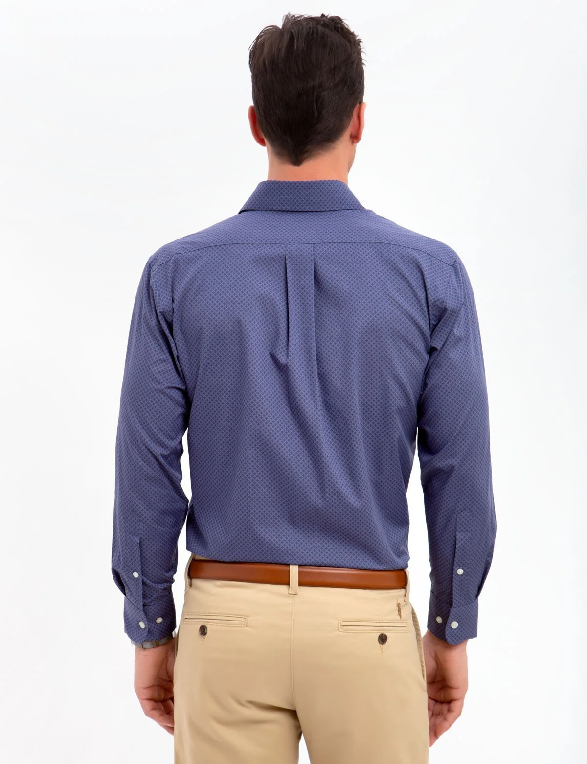 SPREAD COLLAR PRINTED DRESS SHIRT - Image 4
