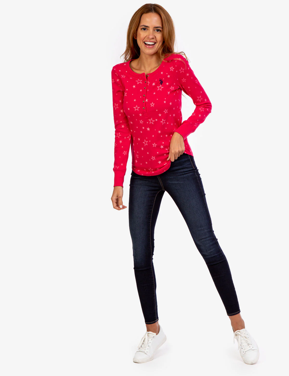 STAR PRINT BUTTON CREW THERMAL - Image 2