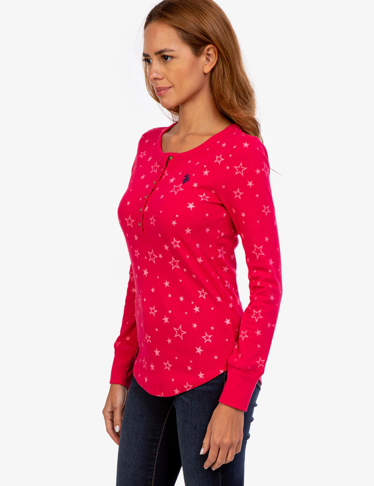STAR PRINT BUTTON CREW THERMAL - Image 3