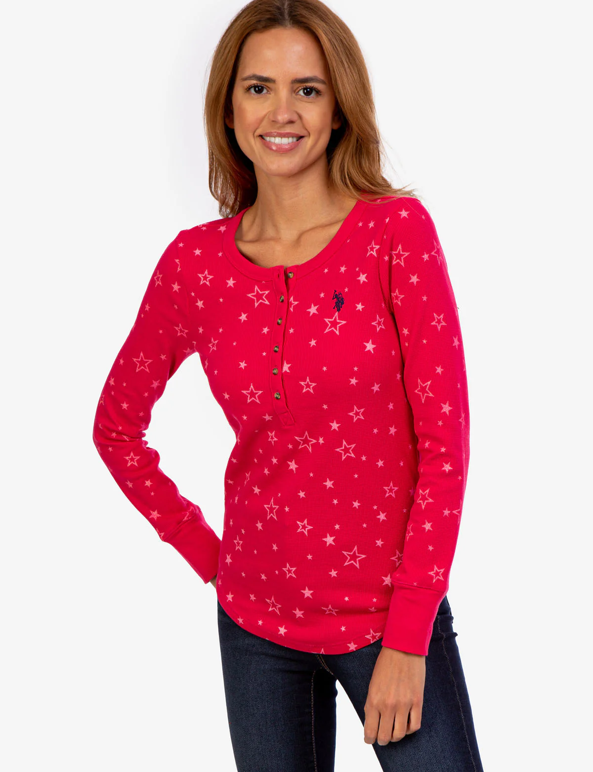 STAR PRINT BUTTON CREW THERMAL - Image 5