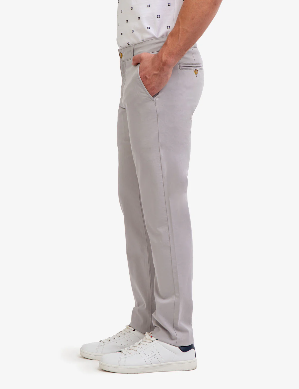STRAIGHT TWILL CHINO PANTS - Image 11