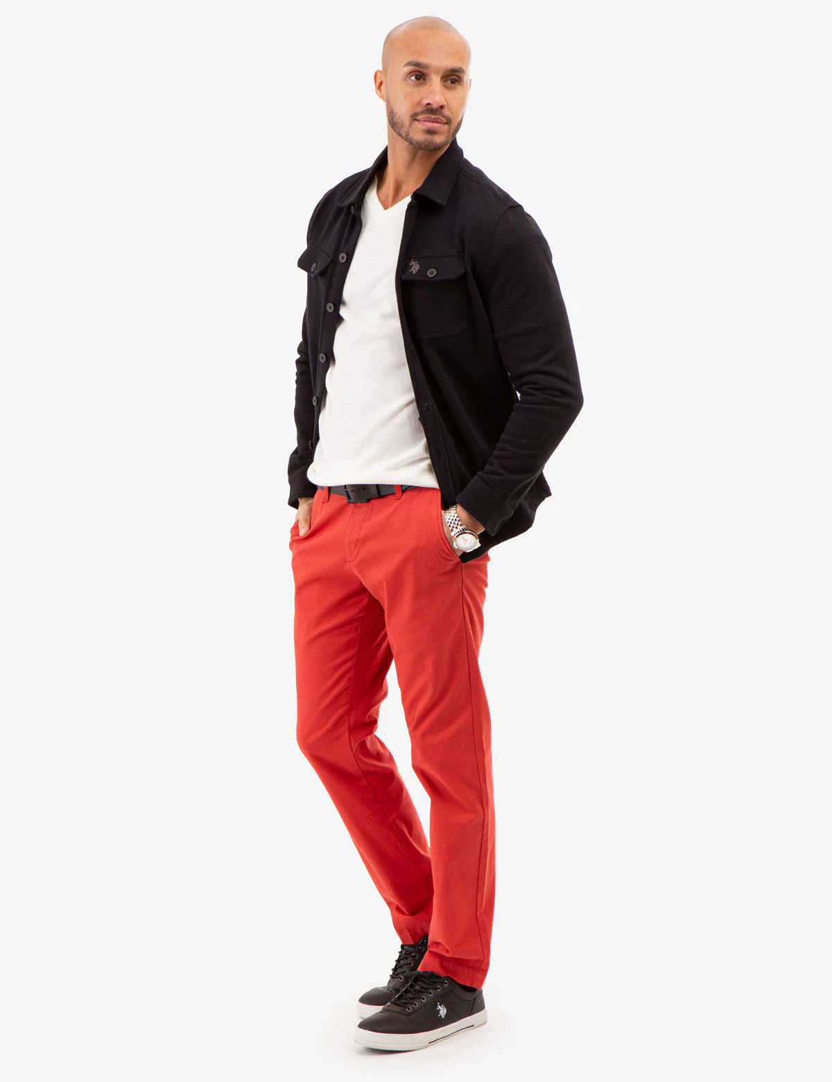STRAIGHT TWILL CHINO PANTS - Image 11