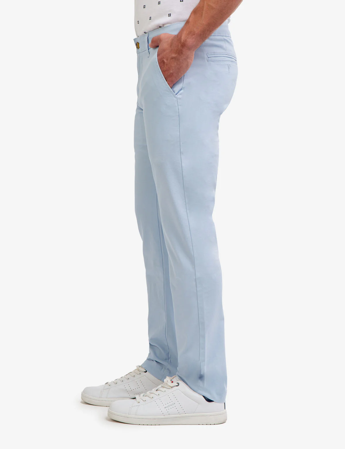STRAIGHT TWILL CHINO PANTS - Image 2