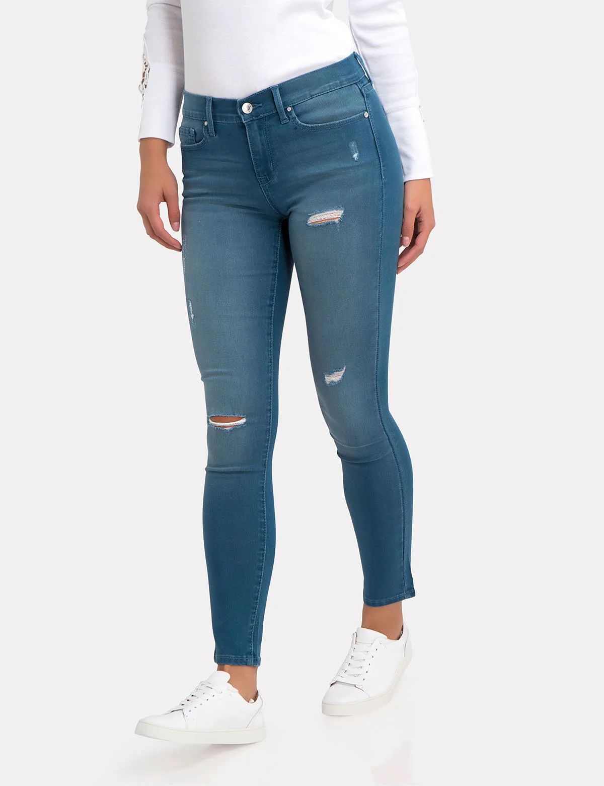 STRETCH COLORED DENIM SUPER SKINNY JEANS