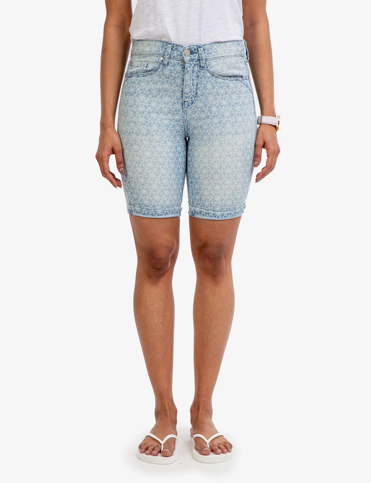STRETCH DENIM SHORTS - Image 3