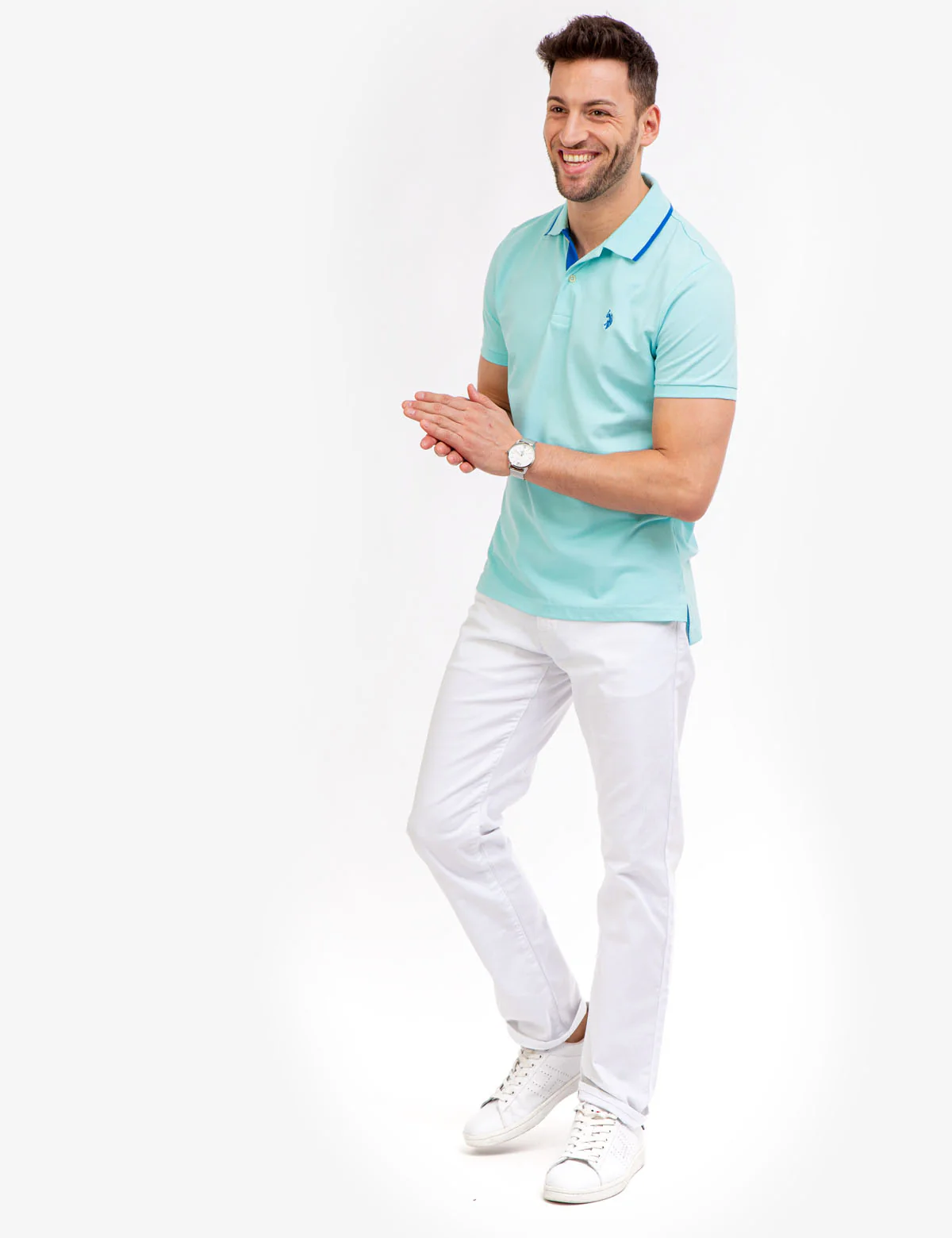 SLIM FIT STRETCH PIQUE POLO SHIRT - Image 6