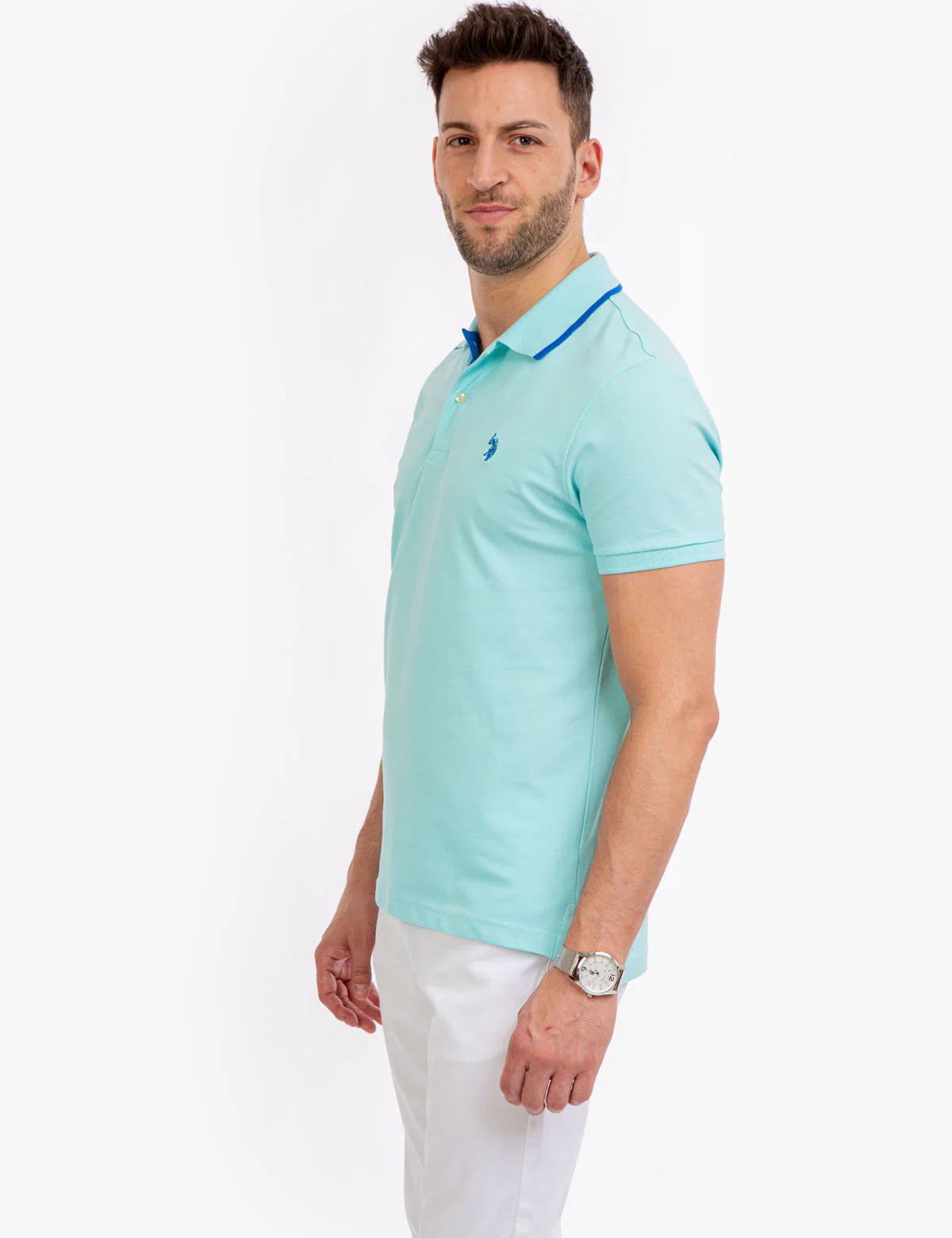 SLIM FIT STRETCH PIQUE POLO SHIRT - Image 8