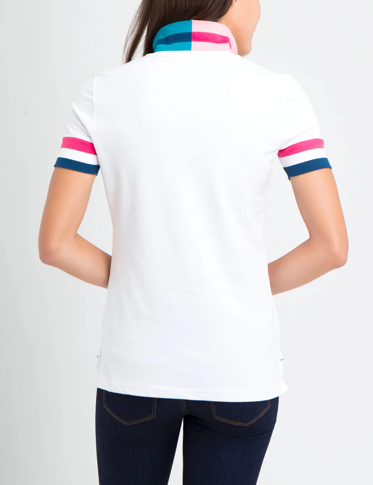 STRETCH MULTI COLOR TIPPED POLO SHIRT - Image 15