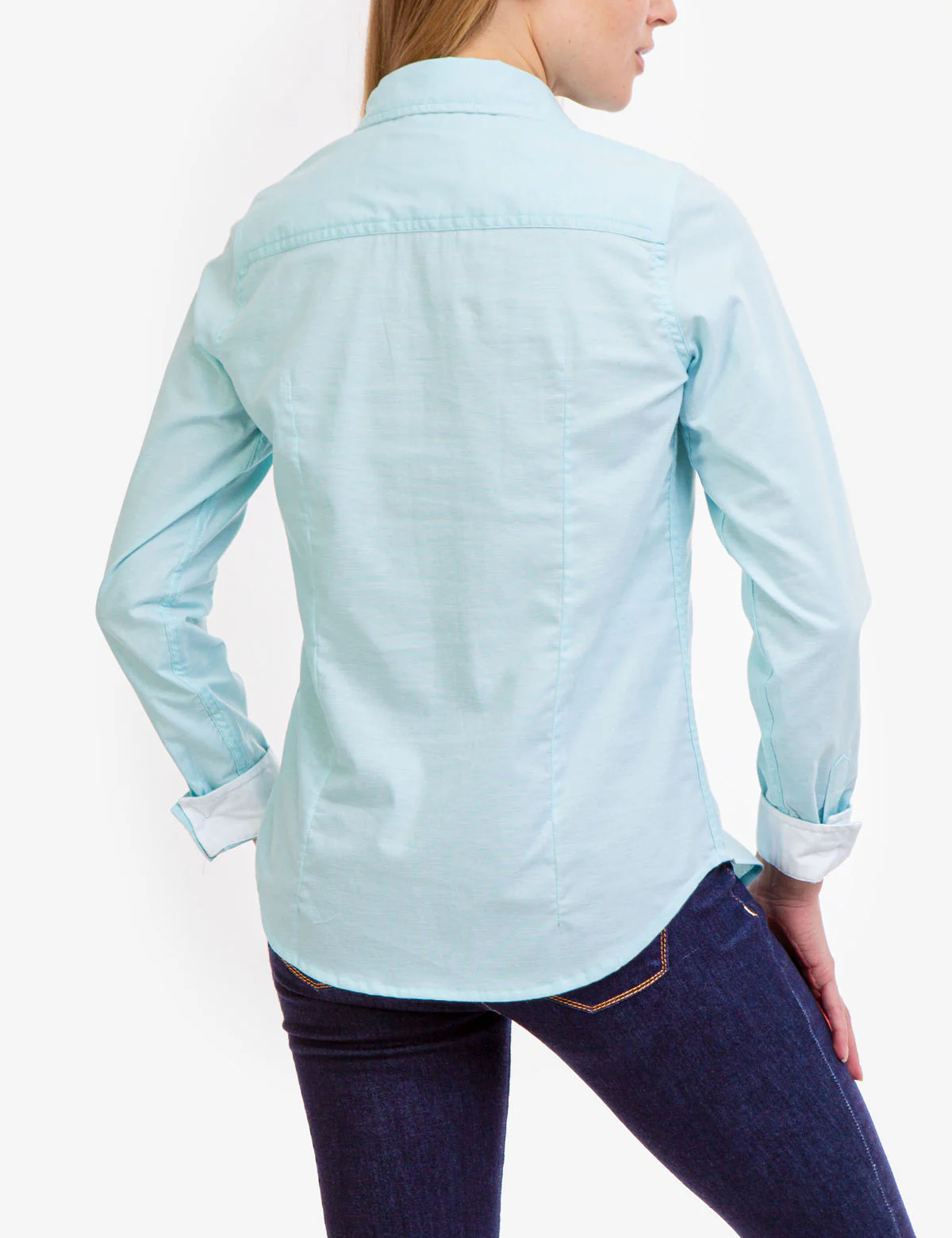 STRETCH OXFORD MULTI TONAL LOGO SHIRT - Image 10
